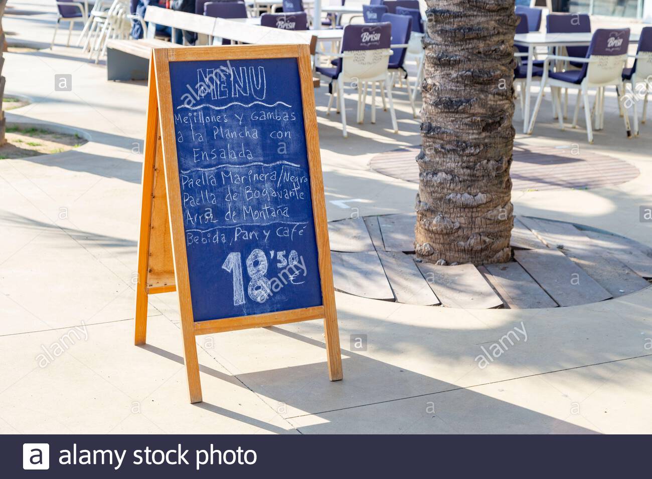 Menu Im Spanischen Restaurant Stockfotos Menu Im Spanischen