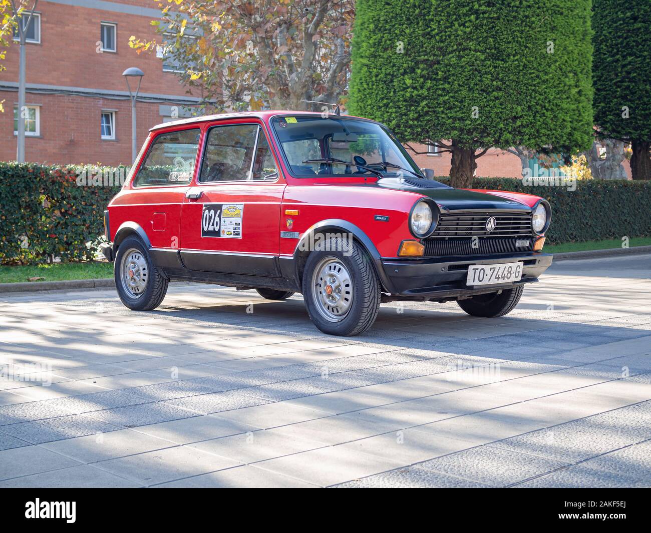 MONTMELO, SPANIEN - November 30, 2019: 1982 Autobianchi A 112 Abarth (Lancia A112) Stockfoto