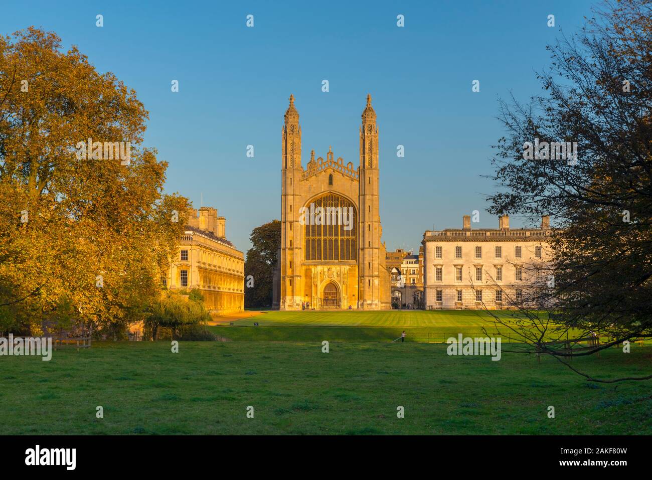 Großbritannien, England, Cambridgeshire, Cambridge, dem Rücken, King's College, King's College Chapel Stockfoto