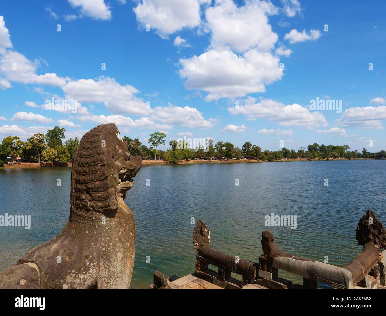 Srah Srang in Angkor Wat complex, Vorratsbehälter für König iin Vergangenheit, Siem Reap, Kambodscha. Stockfoto