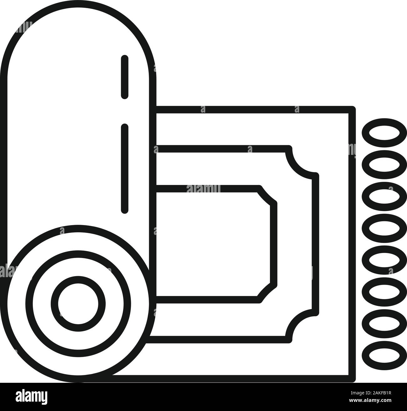 Gebetsteppich Symbol. Umrisse Gebetsteppich vektor Symbol für Web Design auf weißem Hintergrund Stock Vektor