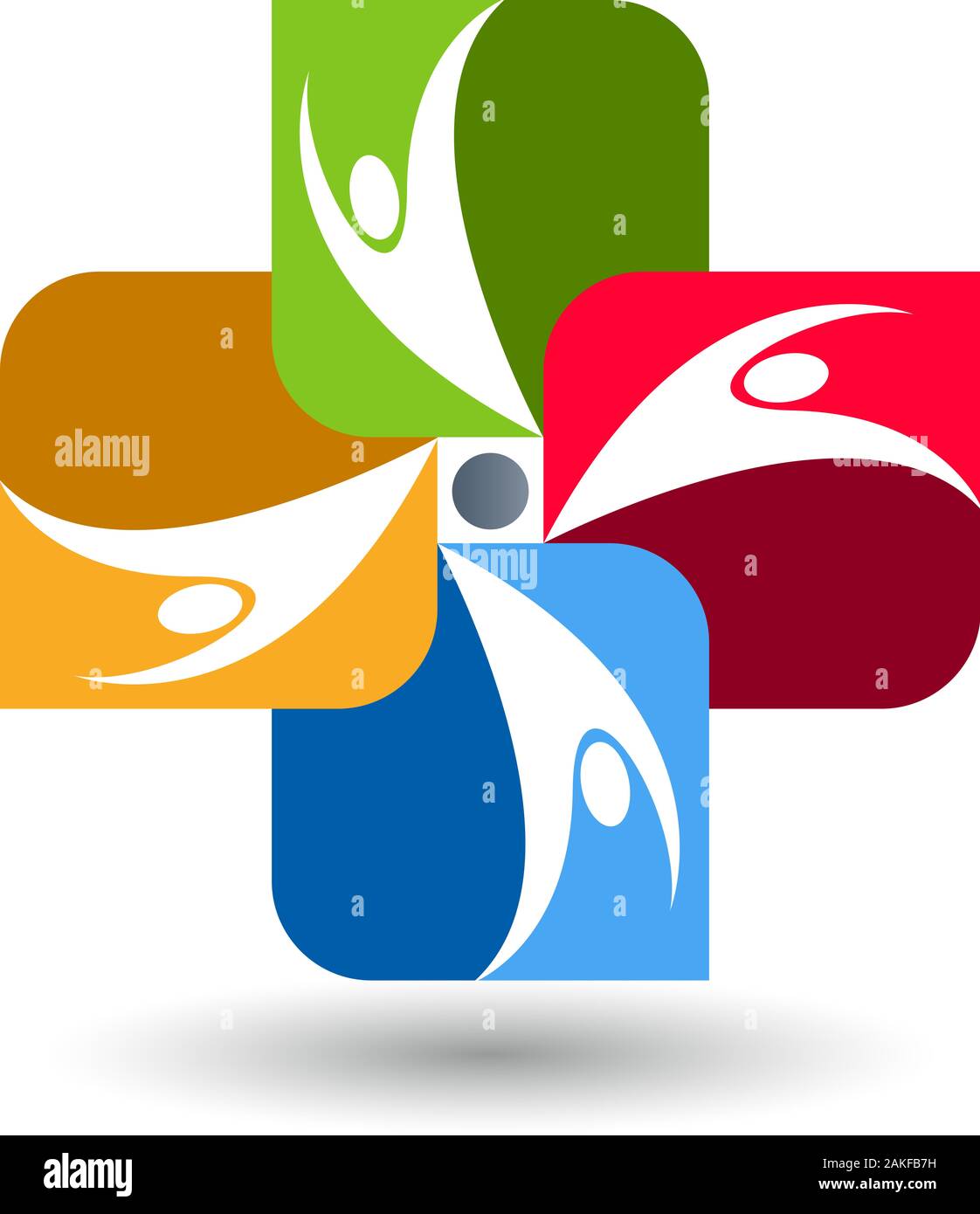 Logo für das Gesundheitswesen Stockfoto