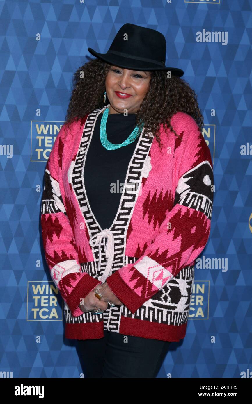 Januar 8, 2020, Pasadena, CA, USA: LOS ANGELES - JAN 8: Pam Grier im ABC Winter TCA Partei Ankünfte im Langham Huntington Hotel am 8. Januar 2020 in Pasadena, CA (Credit Bild: © Kay Blake/ZUMA Draht) Stockfoto