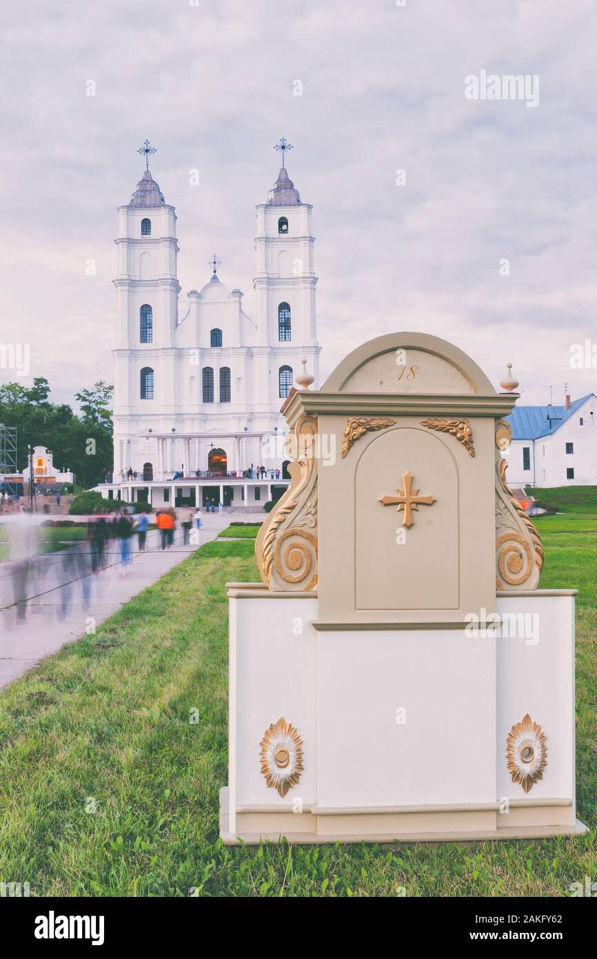 Lettland, Aglona, august 2007. Mariä-Himmelfahrt-Basilika in Aglona Stockfoto