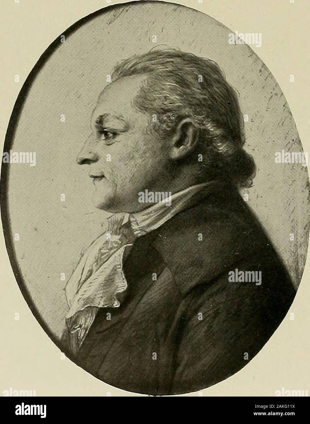 Deutsches Barock und Rokoko: herausgegeben im Anschluss die Jahrhundert-Ausstellung deutscher Kunst 1650-1800, Darmstadt, 1914. 1295 1296. 1297 DORA LAGER. 1295. Minna Körner. 1296. Dr. Ch. F. Körner. Stadtmuseum, Dresden 1297. ANTON ORAFF. Herrenbildnis. A. Bohny-Collin, Basel 728 SILHOUETTEN Stockfoto