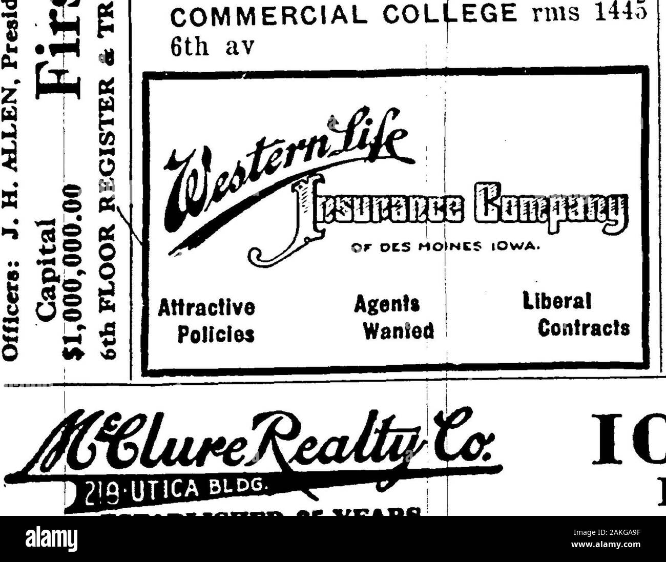 1921 Des Moines und Polk County, Iowa, Stadt Verzeichnis. g Jds %8 Sh s5 0) OS Folsoni Clyde S elk H R Folsom b 1202 Columbia avFolsom Daisy pairer D M Strumpfwaren Mühlen Res 27. und Aurora avFolsom Geo slsmn Ton Bros res 1926 Courtland avFolsom Harold ein mngr Ajax Rubber Co res3406 2 dFolsom Herbt R gro SOS s Union res 1202 Columbi: avFolsom Herbt R Jr elk H R Folsom bds 1202 Columbia aVFolsom Margt rms 522 so e9thFolstad Gerda waitres^ Hotel Savery Coffee Shop rms 1047 SthFolts Alex J Student der Drake University Res 54. und Douglas avFohvell slsmji Frank L D M Bäckerei Co res 2733 Capitol avFolz Stockfoto