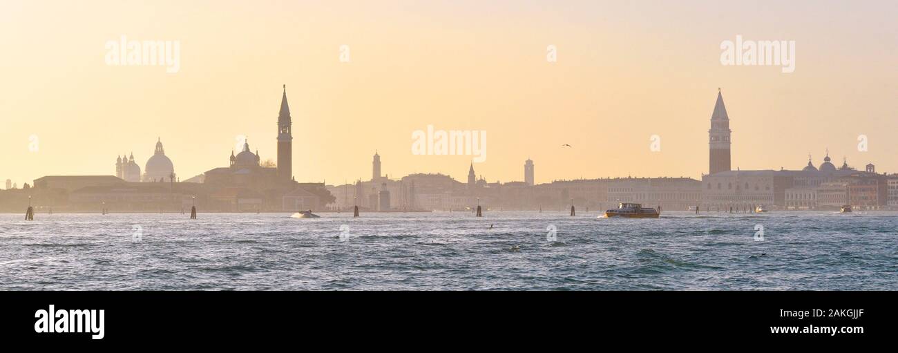 Italien, Venetien, Venedig, ein UNESCO Weltkulturerbe, venezianische Lagune (Laguna), die Insel und die Kirche San Giorgio Maggiore Stockfoto