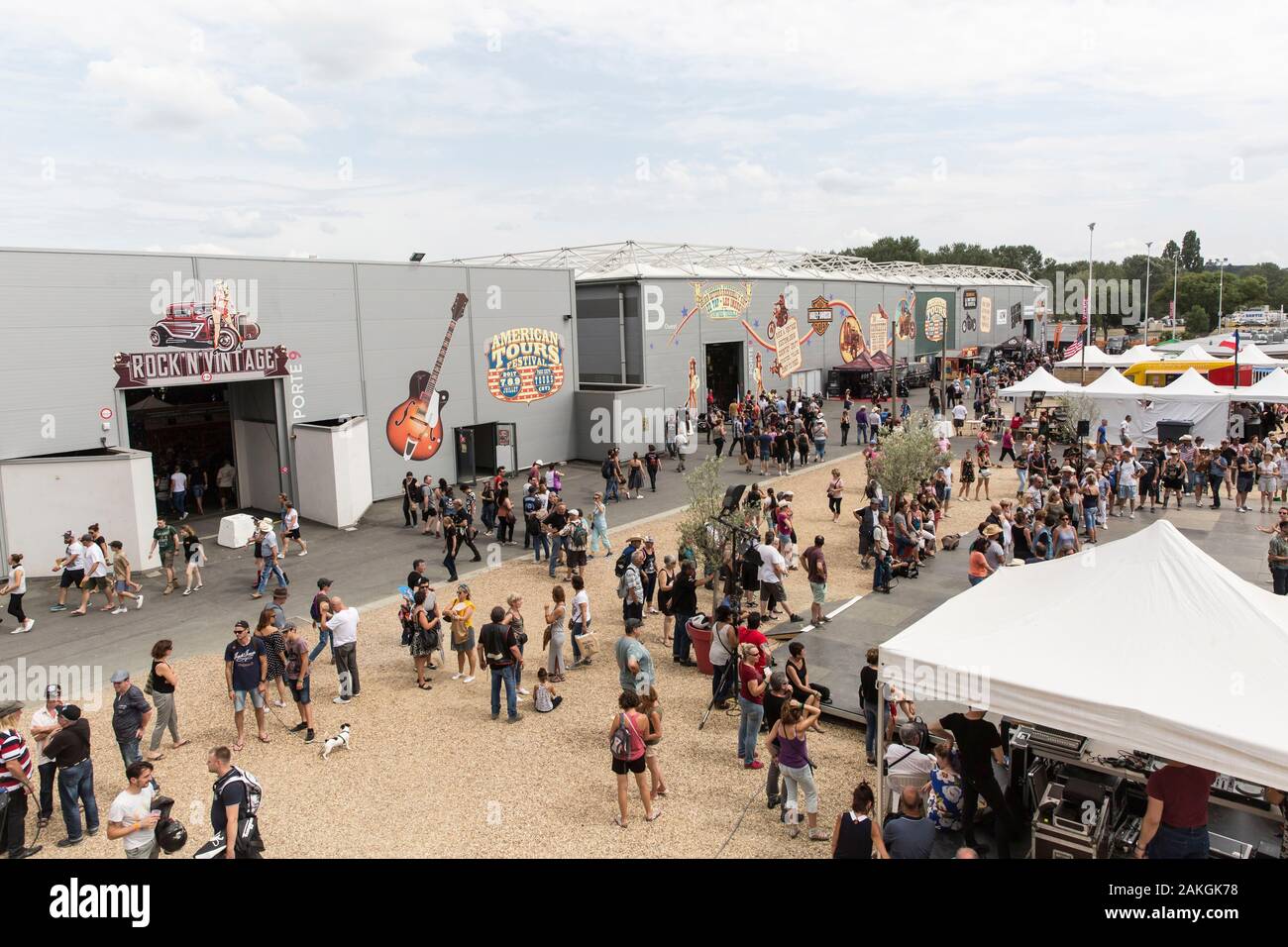 Frankreich, Indre-et-Loire, Tours, Amerikanische Touren Festival, amerikanische Kultur Festival Stockfoto