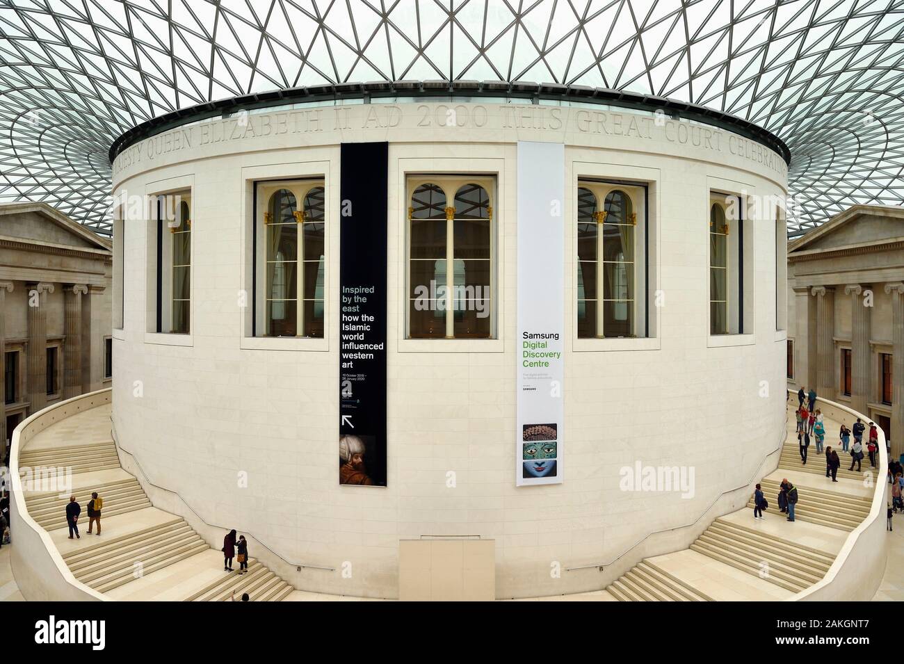 Vereinigtes Königreich, London, Bloomsbury, das Britische Museum, Queen Elizabeth II Great Court durch Architekturbüro Foster und Partner konzipiert Stockfoto
