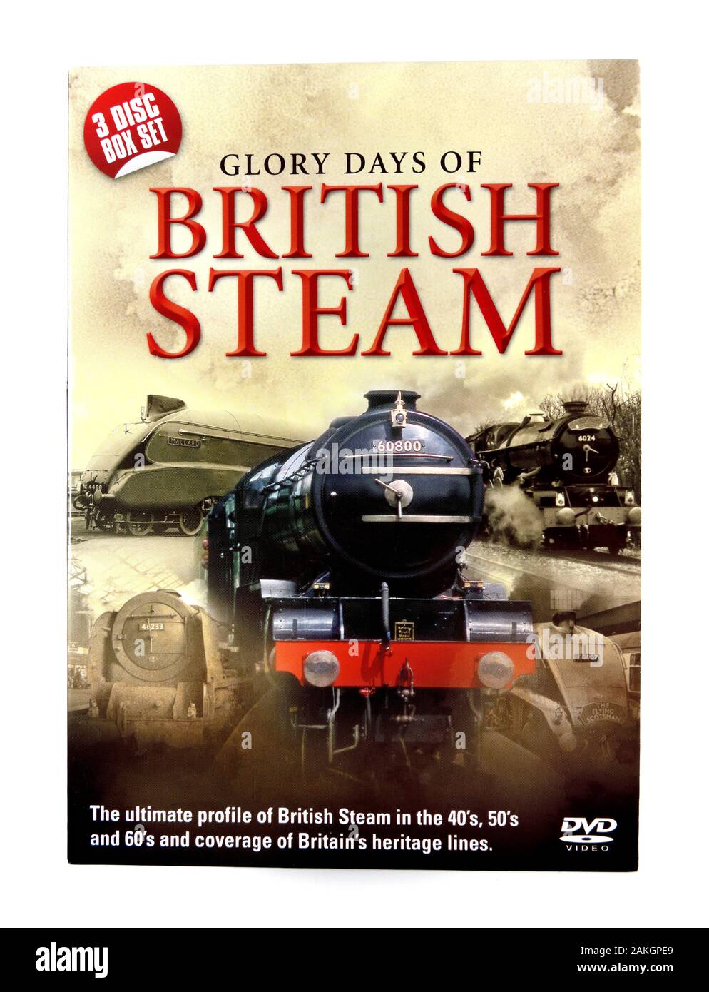 3 Disc Box Set British Steam in den 40er 50er und 60er DVD-Video Stockfoto