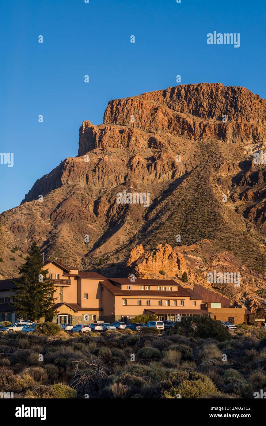 Spanien, Kanarische Inseln, Teneriffa, El Teide, Parador Nacional Hotel Stockfoto