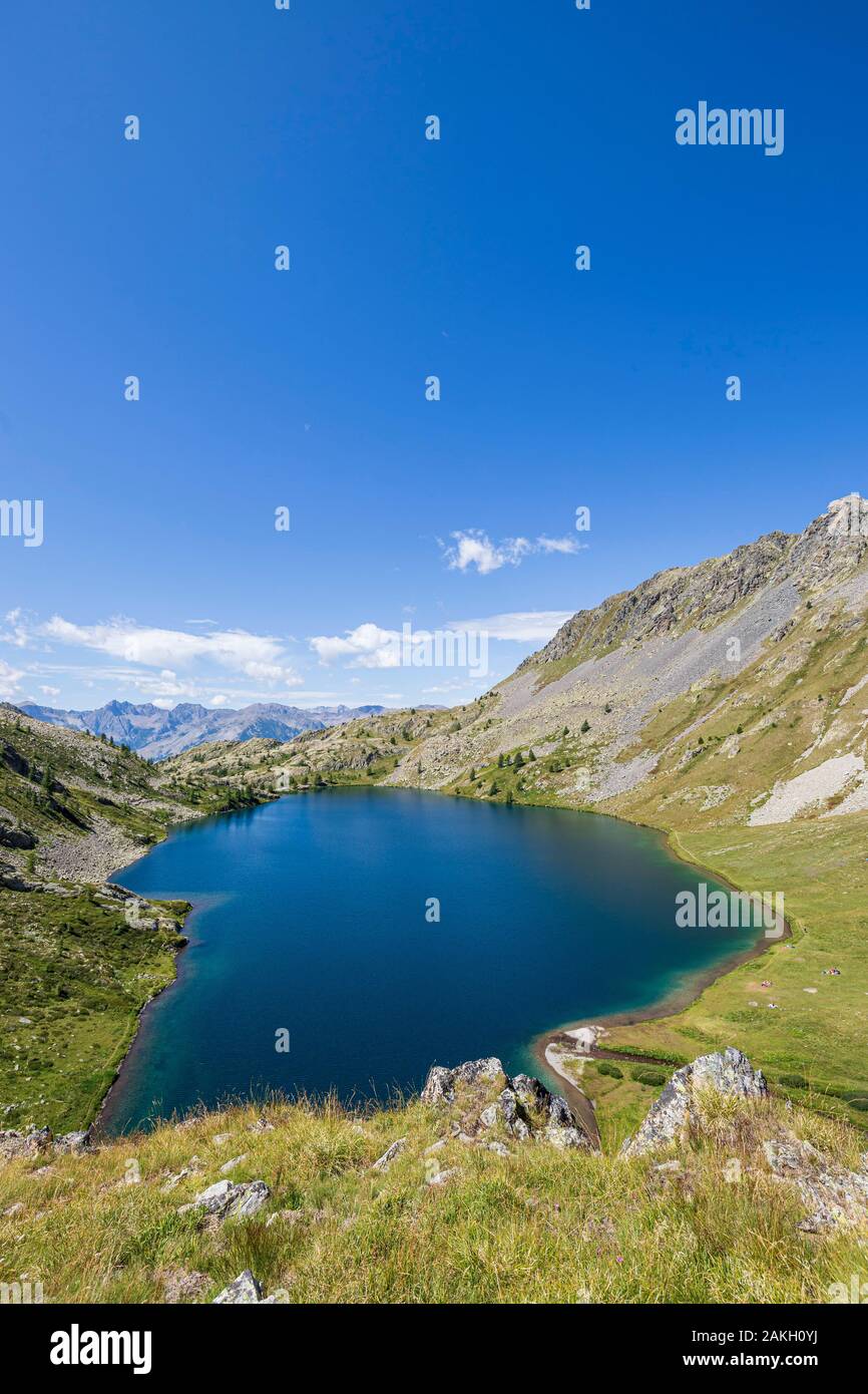 Frankreich, Alpes-Maritimes, Nationalpark Mercantour Park, die Seen von vens, der große Lake Superior (2325 m) Stockfoto