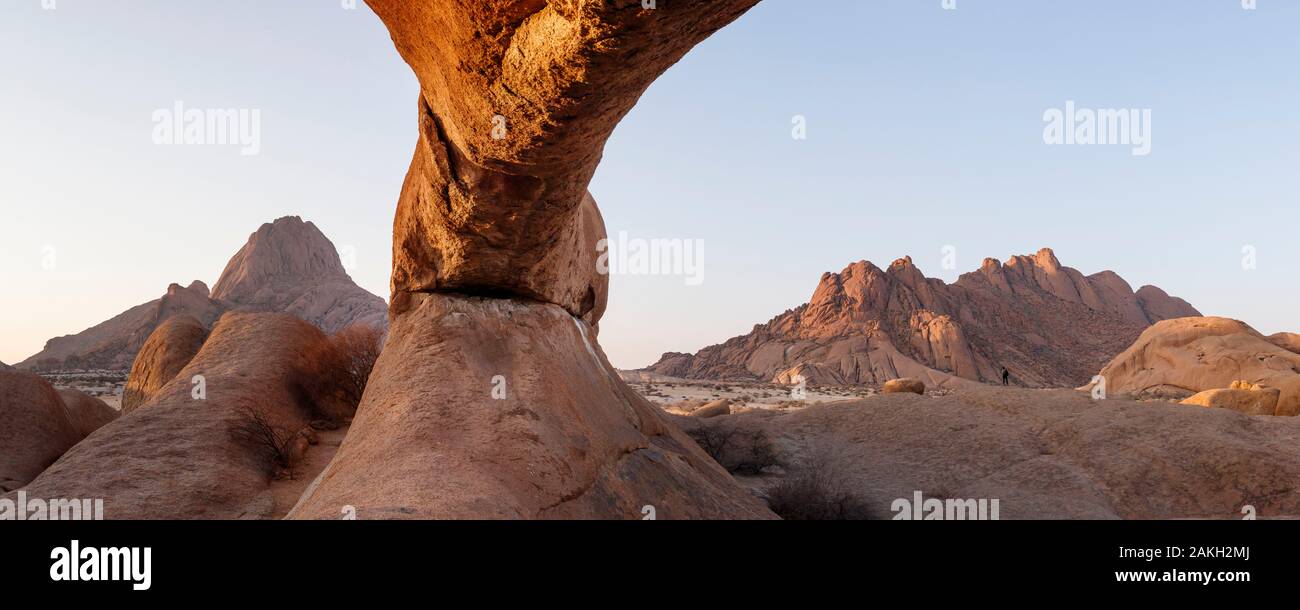 Namibia, Erongo, Spitzkoppe, der Arch Stockfoto