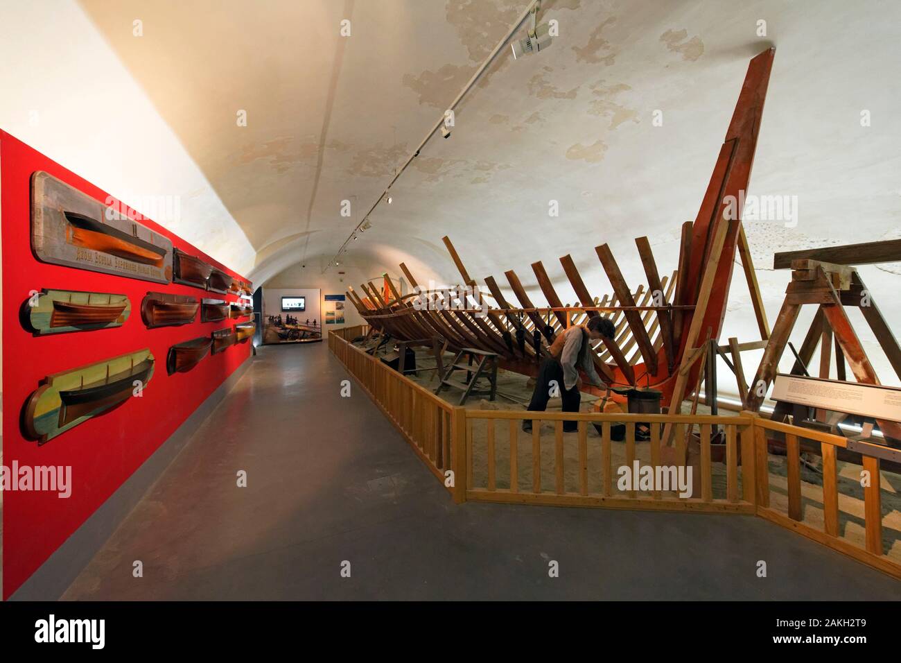 Italien, Ligurien, Gene, Porto Antico (alter Hafen), Galata Museo del Mare (MUMA), Museum des Meeres wurde vom Architekten Renzo Piano (Galata Museo del Mare) Stockfoto