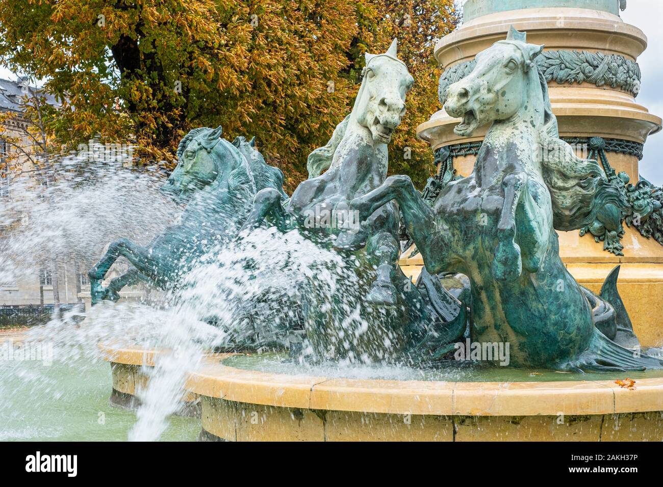 Frankreich, Paris, Odeon, ErnestDenis Square, Große Entdecker Garten