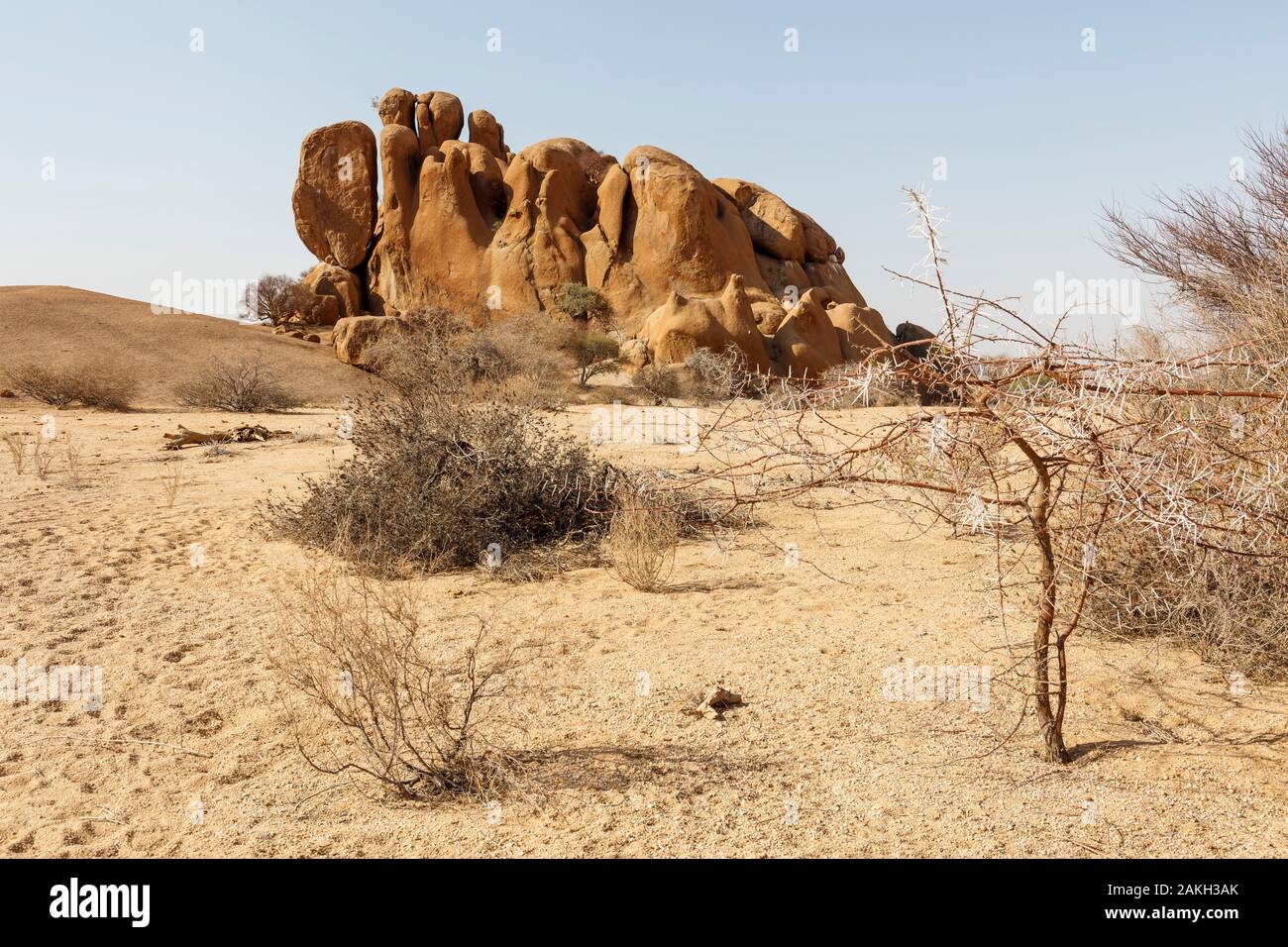 Namibia, Erongo, Spitzkoppe, Felsen Stockfoto