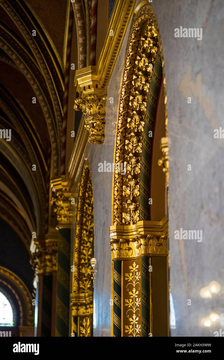 Ungarn, Budapest, Pest Bezirk, Innere des ungarischen Parlaments, als Weltkulturerbe von der UNESCO klassifiziert Stockfoto