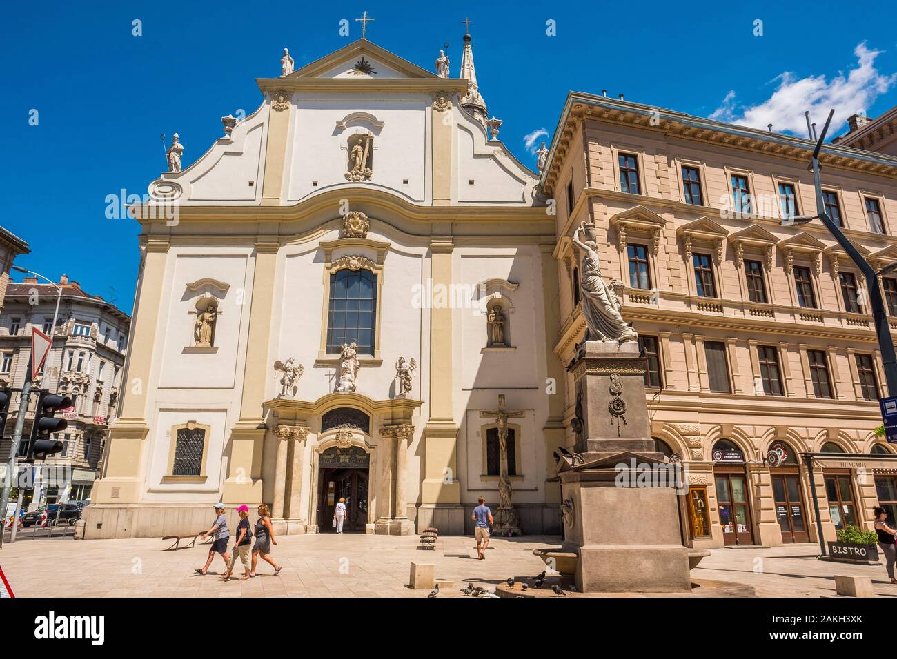 Ungarn, Budapest, Bezirk Pest neo-gotischen Architektur Stockfoto