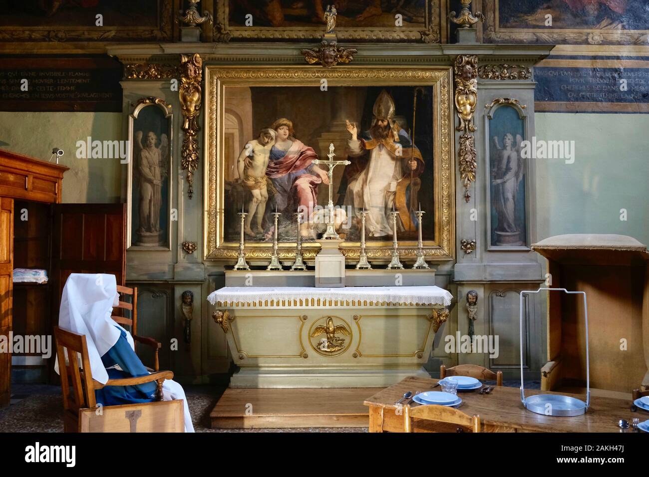 Frankreich, Cote d'Or, Beaune, als Weltkulturerbe von der UNESCO, der Hospices de Beaune, Hotel Dieu aufgeführt Stockfoto