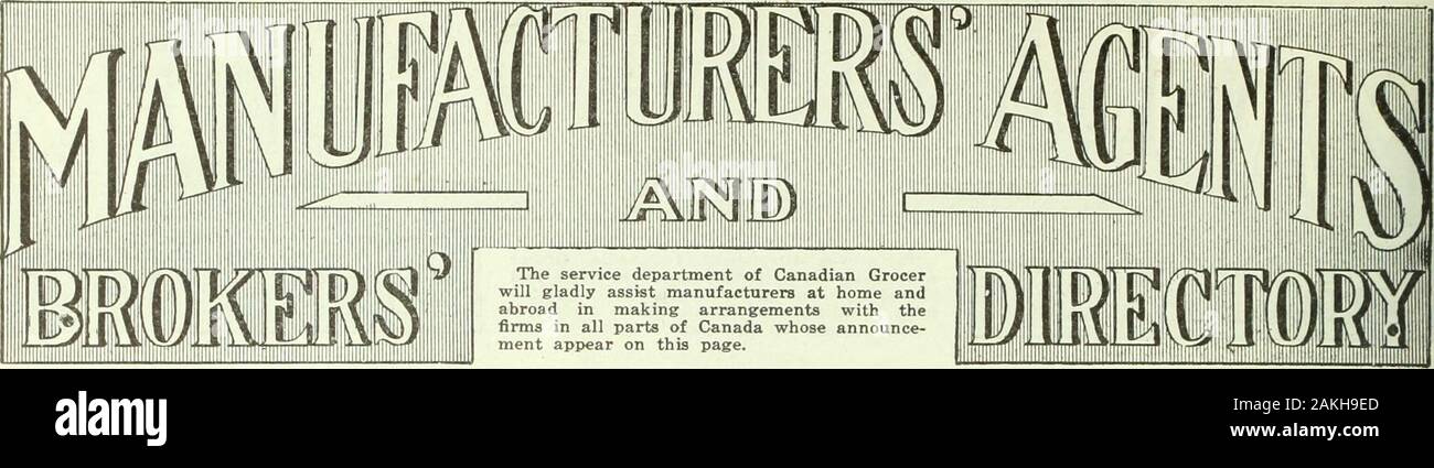 Kanadische Lebensmittelhändler Juli-september 1919. Importieren von SPRATTS HUND CAKESPOULTRY LEBENSMITTEL KANARISCHEN & PAPAGEI MIXTURESEtc. Durch SPRATTS PATENT (Amerika) LIMITEDNEWARK, - NEW JERSEY SPRATTS PATENT LIMITED 24-25 Fenchurch St., London, E.C. 3, Eng. - MiiriiiiiiTiiiiiiiii 11111 illiiimiiiiiill 1111 krank krank 1111111111 11111111111 m Ich verkaufe die beste UOETTER sicher als traurig. O Ocean Blue ist der higheststandard erreichbar in einem LaundryBlue. Es ist wahr, es kostet nur ein paar Cent, aber nichts hat apacket sacrificedto wurde es zu einem beliebten Preis bringen. Wie wollen Sie bitte ALLE Ihre Kunden verkaufen Sie OCEAN B Stockfoto