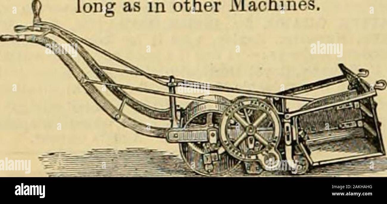 Die Gärtner' Chronik: Eine wöchentliche Illustrierte Zeitschrift über Gartenbau und verwandte Themen. 508 Die GARDENEBS CHBONICLE. [Apbil 20, 1889. Die einzige SHANKSS IMPROVEDLAWN Rasenmäher Rasenmäher mit ZWEISCHNEIDIGES ALLEINIGEN-Platte montiert, die Knabling Teile schneiden zweimal aslong wie in anderen Maschinen zum letzten.. Diese Blachines hae durch manyyears Erfahrung das beste Pferd und PonyMachines im Markt, für Cricket Gründen, Parks und großen Rasenflächen jeder Beschreibung erwiesen. Sie areused in allen Londoner Parks, Lords und otherCricket Gründen, und fast universell, wherelarge Maschinen sind erforderlich, thro Stockfoto