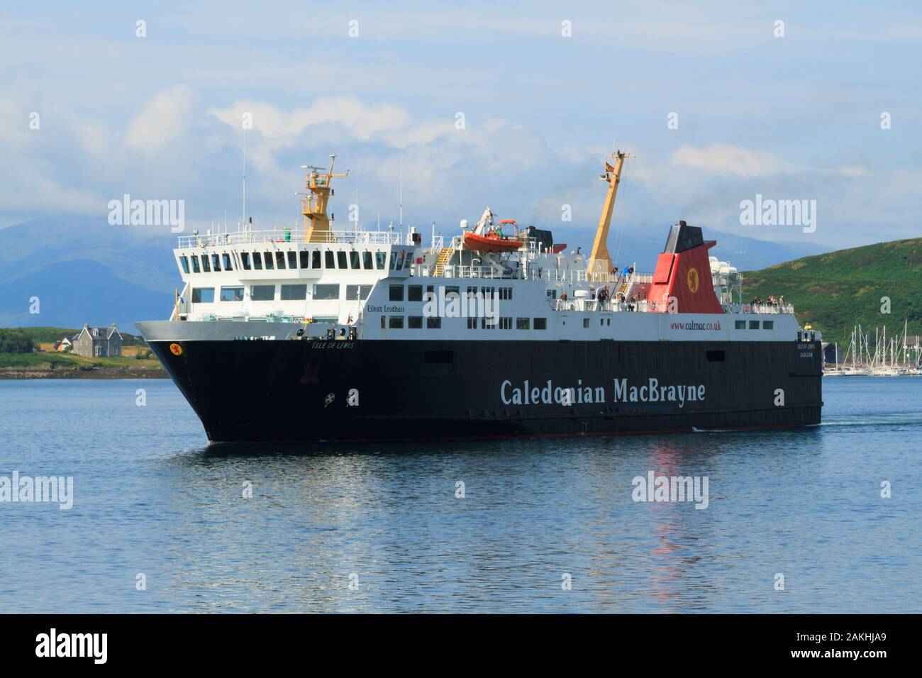 MV Insel Lewis segeln durch den Klang der Mull. Eine der verschiedenen Arten der Fähre für die schottischen Western Isles Stockfoto