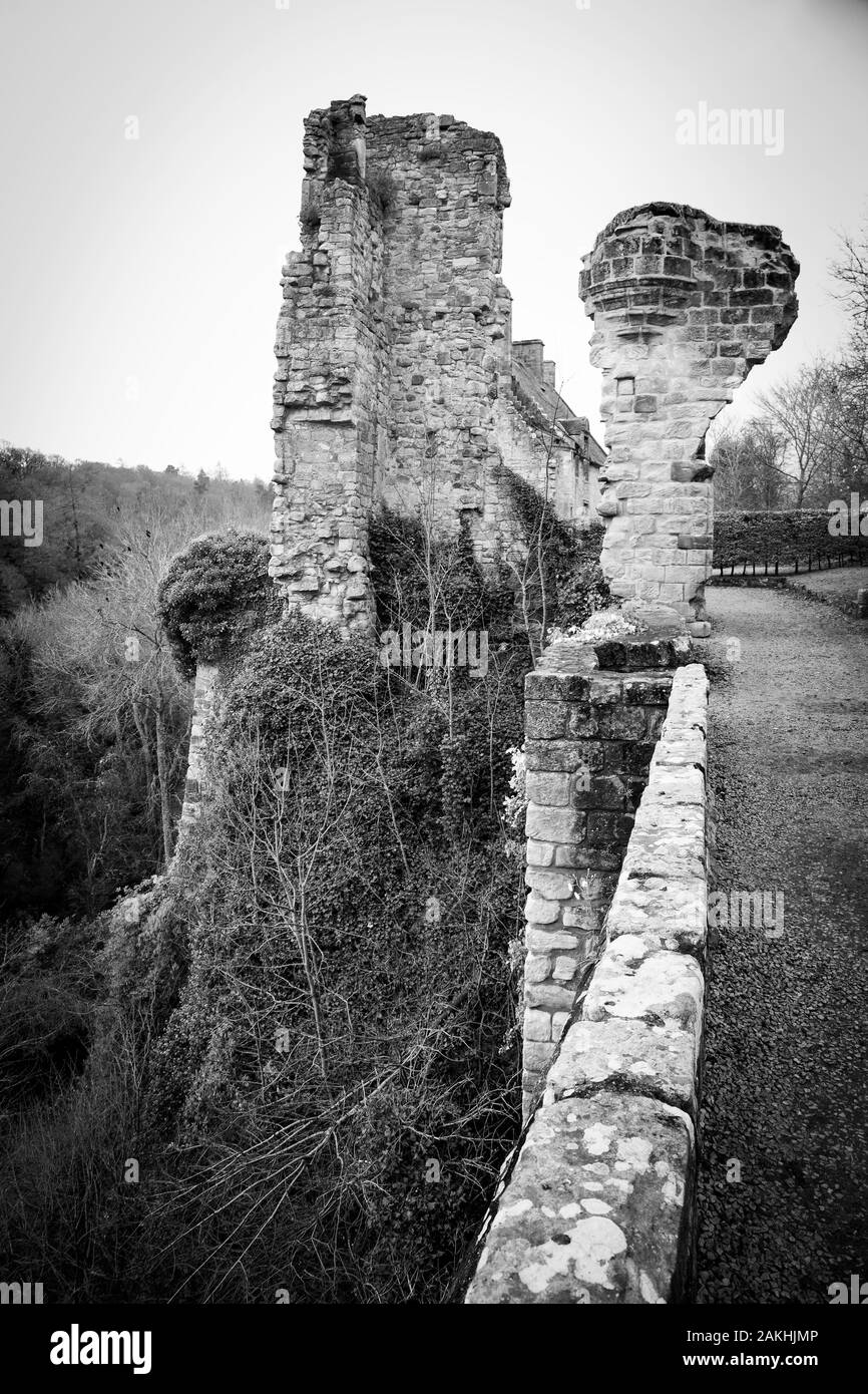 Schottische Landschaften und alte Architektur des Landes. Schottland, Großbritannien. Stockfoto