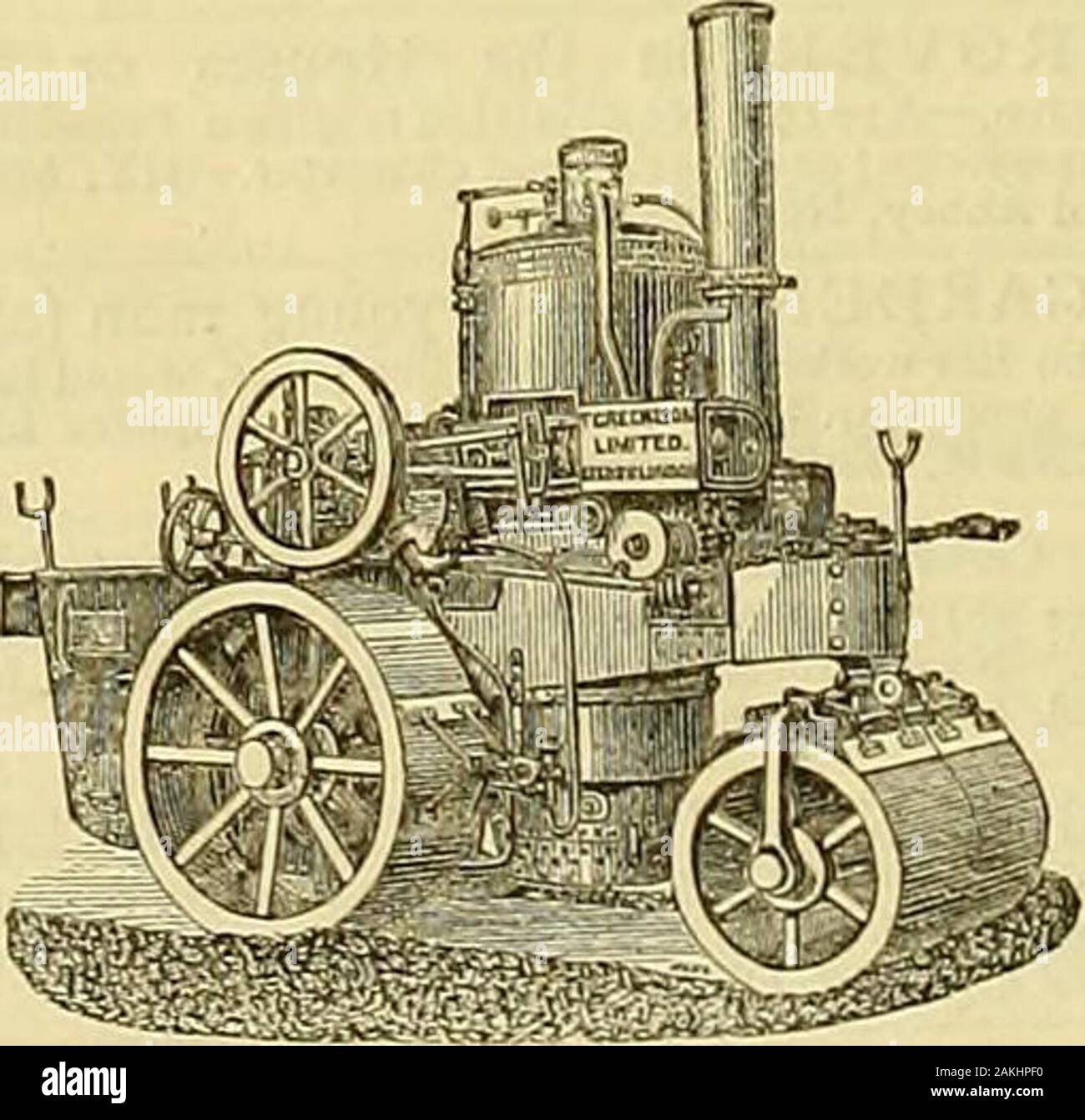 Die Gärtner' Chronik: Eine wöchentliche Illustrierte Zeitschrift über Gartenbau und verwandte Themen. für ein oder zwei Pferde. Geliefert, frei Haus, an der wichtigsten Eisenbahn Staiiojisand Versand nach Häfen in England und Schottland. Sie können von der respektable Eisenwarenladen und Seedsmenin das Vereinigte Königreich, oder direkt von den Herstellern, Diam. Länge £ s. Rf. 30. Bis zum 48. .. 16 10 0 30. von 60 in. - .19 0 0 30. von 72 in. . .22 0 0 GRÜNS PATENT DAMPF WALZEN UND ZUGMASCHINEN kombiniert, die in den Größen von 6, 10, 12 t, 15, und 20 Tonnen Gewicht, und sowohl die Drivingand Lenkung o Stockfoto