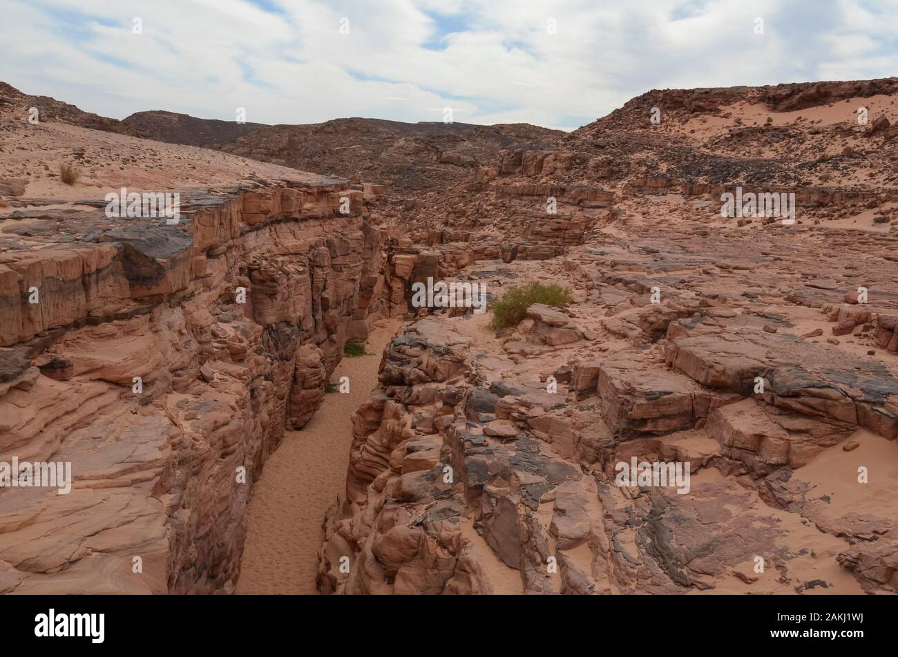 Ansicht der Coloured Canyon in Ägypten Stockfoto