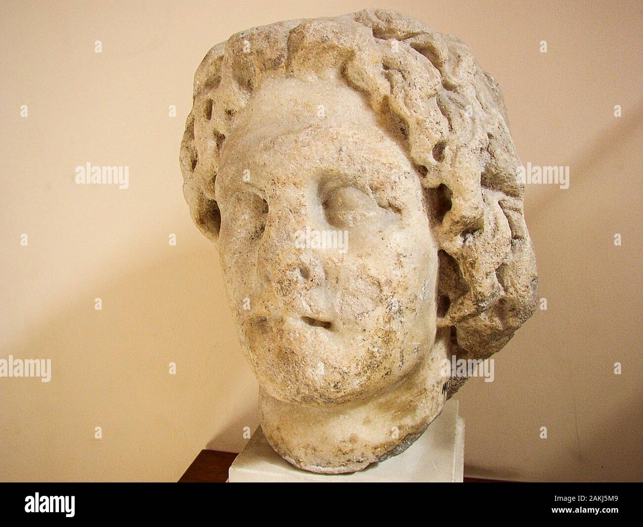 Ägypten, Alexandria, griechisch-römische Museum, Leiter von Alexander dem Großen. Stockfoto