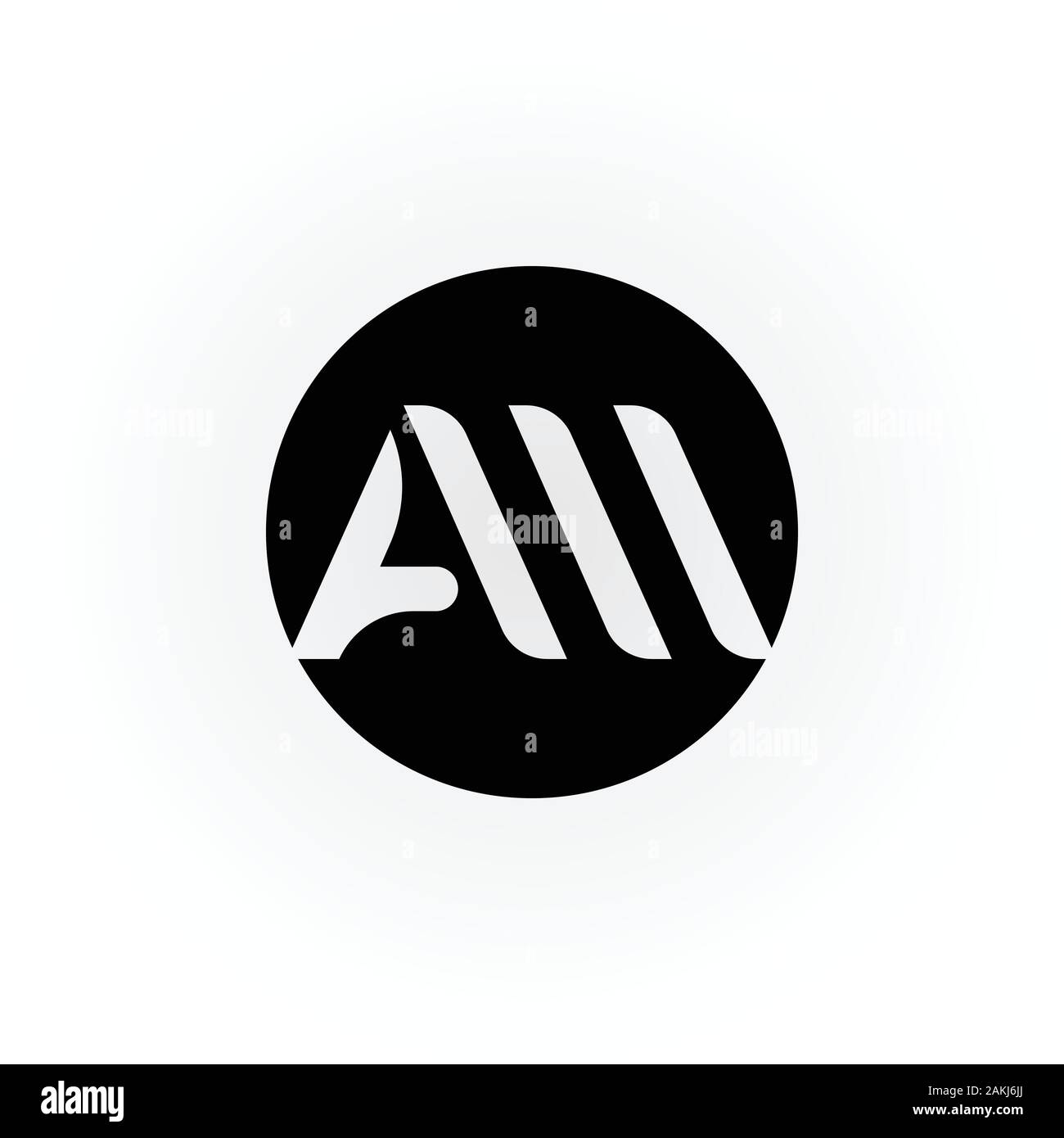 Erste bin oder AW Schreiben Logo mit Kreativen Moderne Typografie Vektor Vorlage. Kreative Abstract schreiben bin oder AW Logo Vektor. Stock Vektor