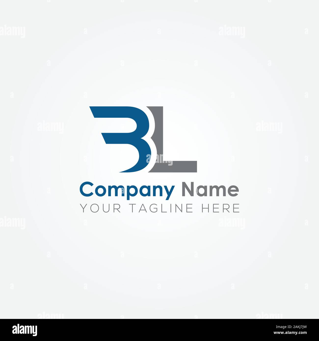 Erste BL Schreiben Logo mit Kreativen Moderne Typografie Vektor Vorlage. Kreative abstrakte Buchstaben BL Logo Vektor. Stock Vektor