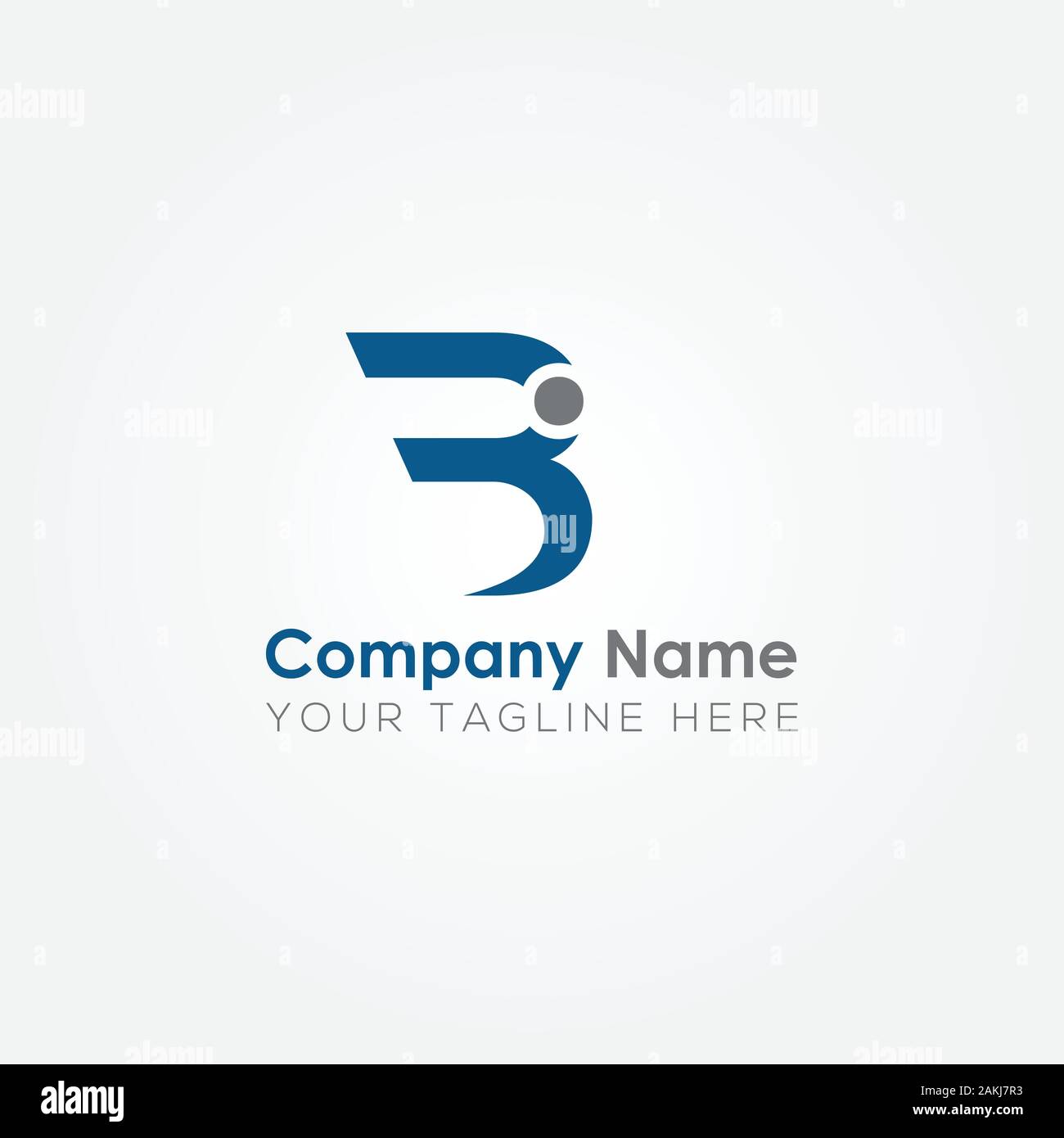 Erste BI Schreiben Logo mit Kreativen Moderne Typografie Vektor Vorlage. Kreative Abstract schreiben BI Logo Vektor. Stock Vektor