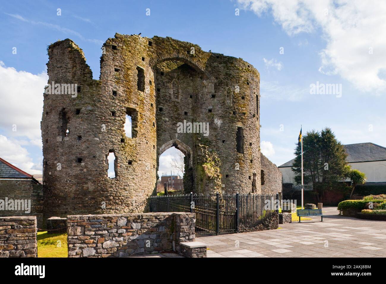 Neath Port Talbot Neath Burg West Glamorgan Wales Stockfoto