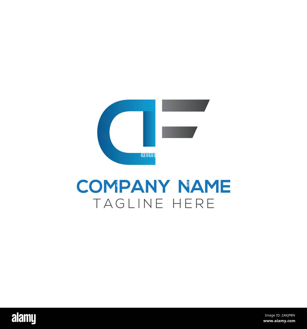 Erste DF Schreiben Logo mit Kreativen Moderne Typografie Vektor Vorlage. Kreative Abstract schreiben DF Logo Vektor. Stock Vektor