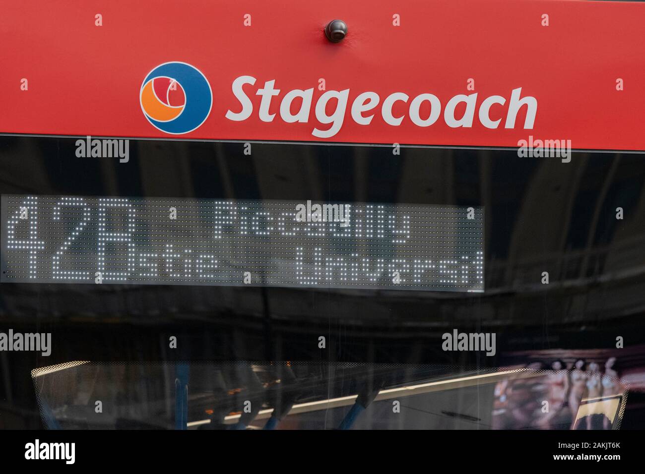 Bus 24 b an der Manchester England 2019 Stockfoto