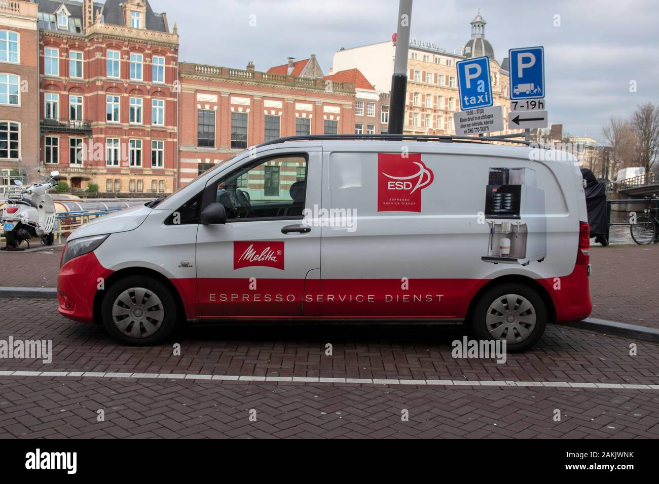 ESD-Firmenwagen in Amsterdam Die Niederlande 2020 Stockfoto