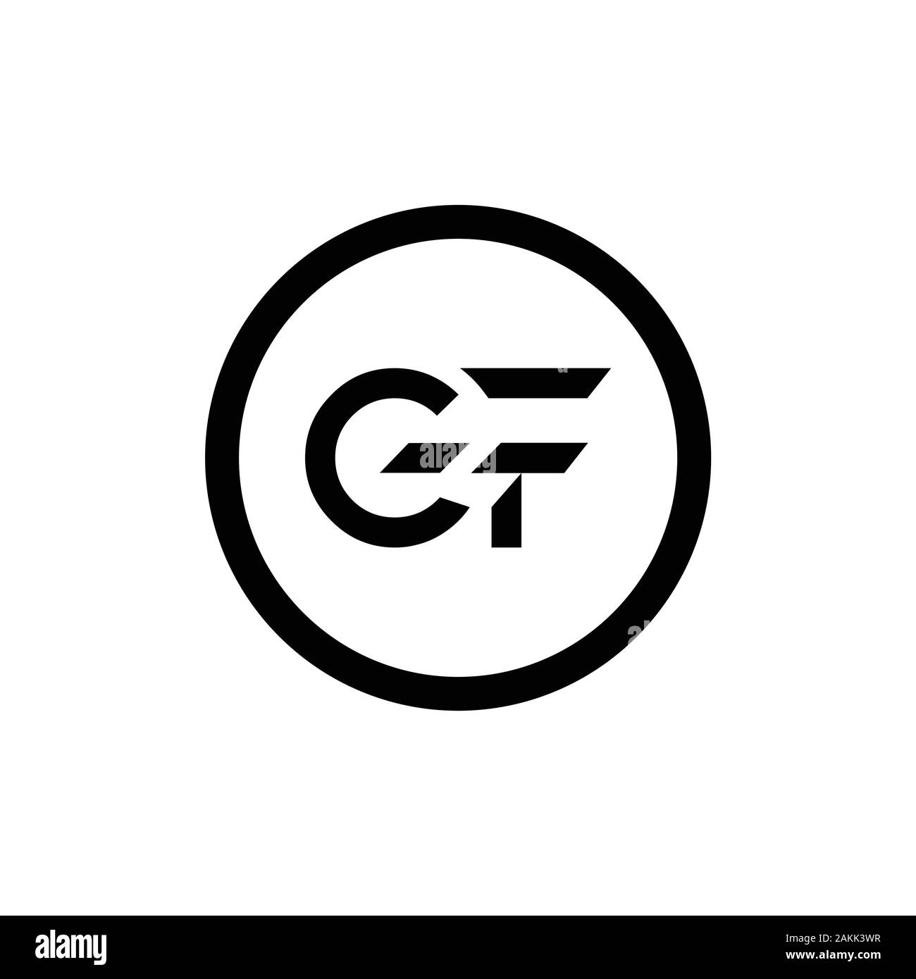 Erste GF Schreiben verbunden Logo. GF schreiben Typ Logo Design vector Template. Abstrakte Buchstaben GF Logo Design Stock Vektor