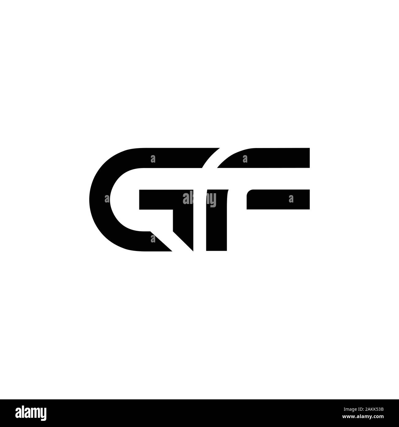 Erste GF Schreiben verbunden Logo. GF schreiben Typ Logo Design vector Template. Abstrakte Buchstaben GF Logo Design Stock Vektor