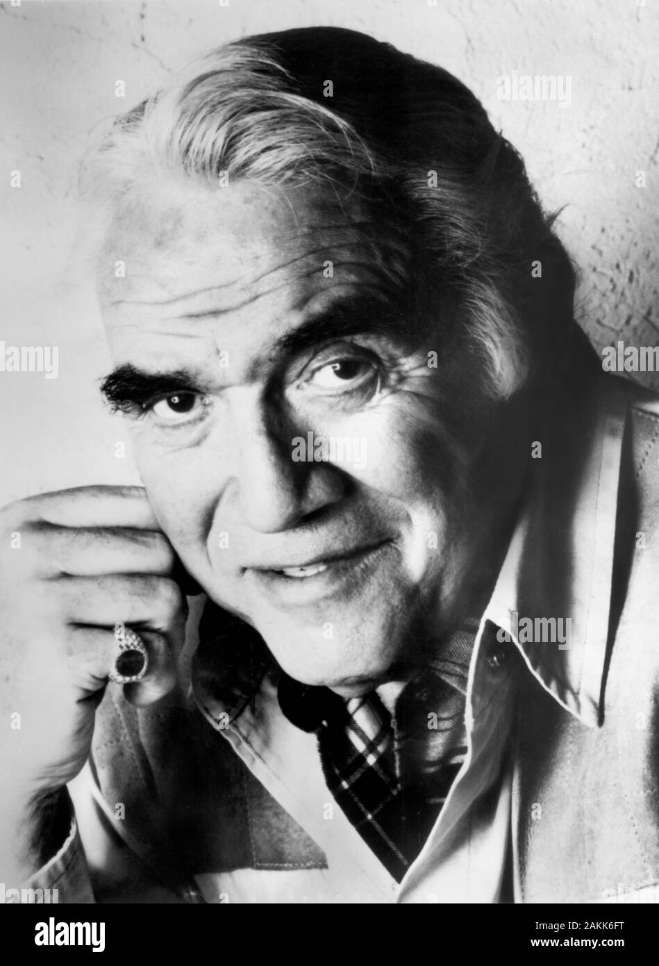 Schauspieler Lorne Greene (1915-1987), Werbung Portrait Stockfoto