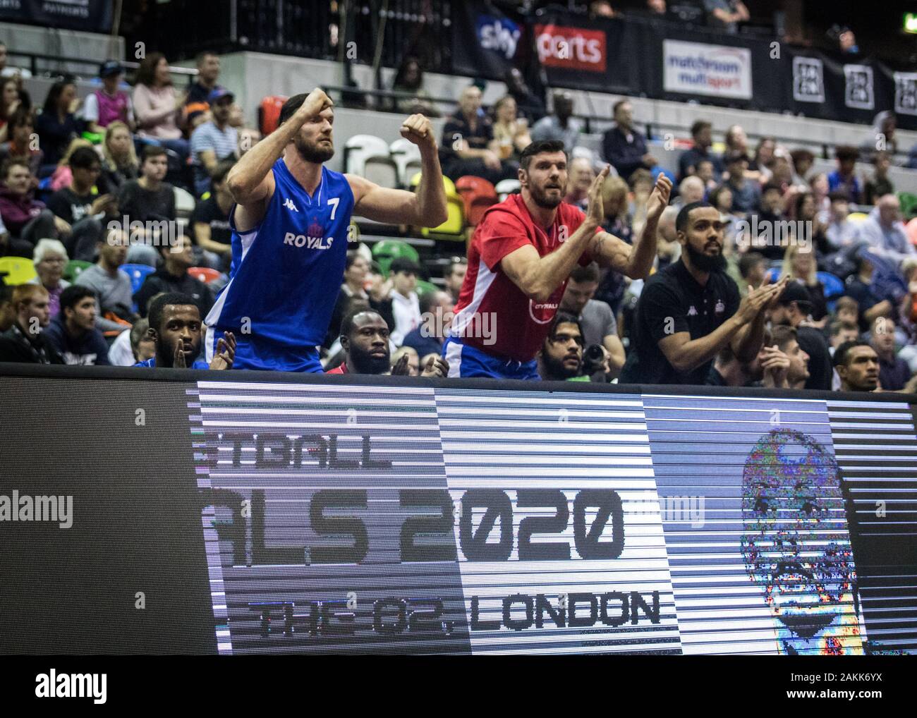 London, UK, 13. Oktober 2019. London Lions gewinnen den dritten jährlichen britischen Basketball All-Stars Turnier am Kupfer, Arena, London, UK. copyright Carol Moir/Alamy. Stockfoto