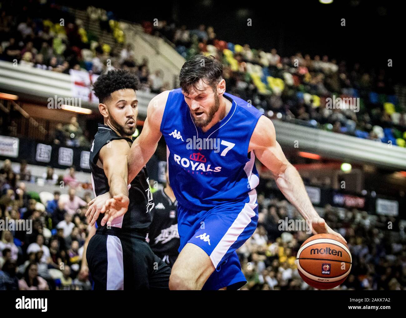 London, UK, 13. Oktober 2019. London Lions gewinnen den dritten jährlichen britischen Basketball All-Stars Turnier am Kupfer, Arena, London, UK. copyright Carol Moir/Alamy. Stockfoto