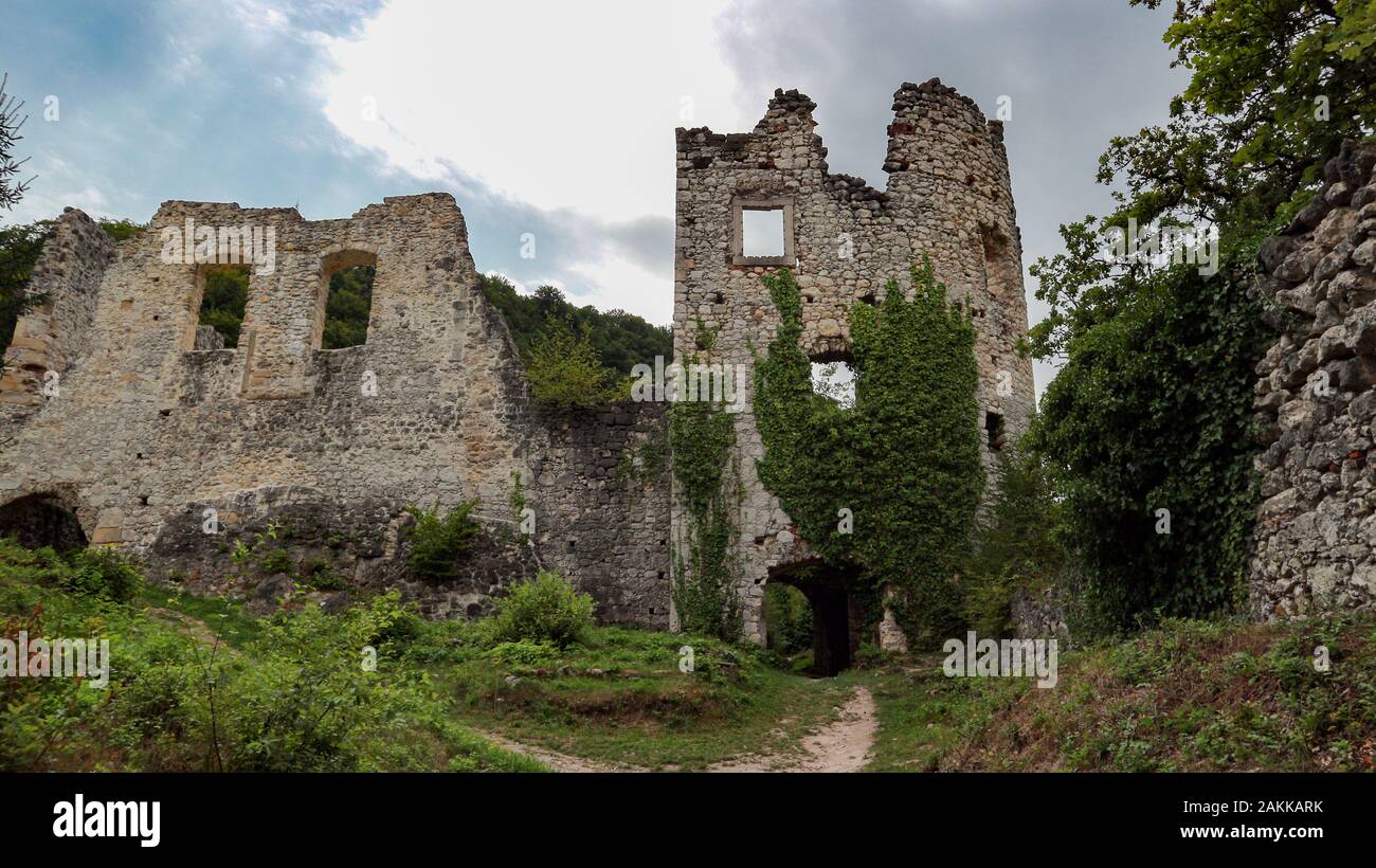 Alte Burgruine Samobor Stockfoto