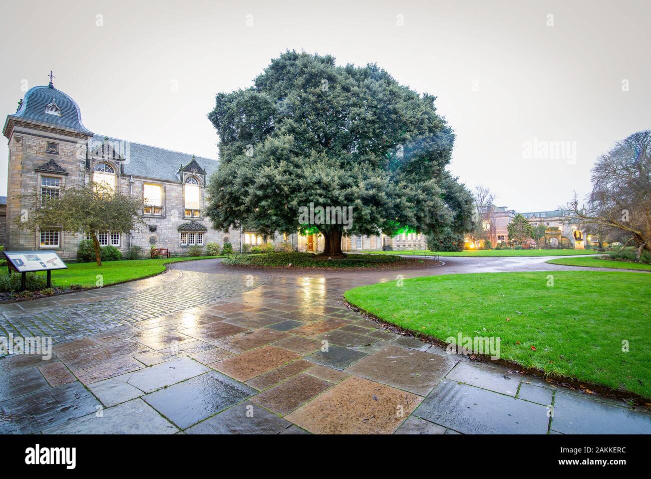 Aberdeen/Schottland - Campus der Universität, alten schottischen Architektur. Stockfoto