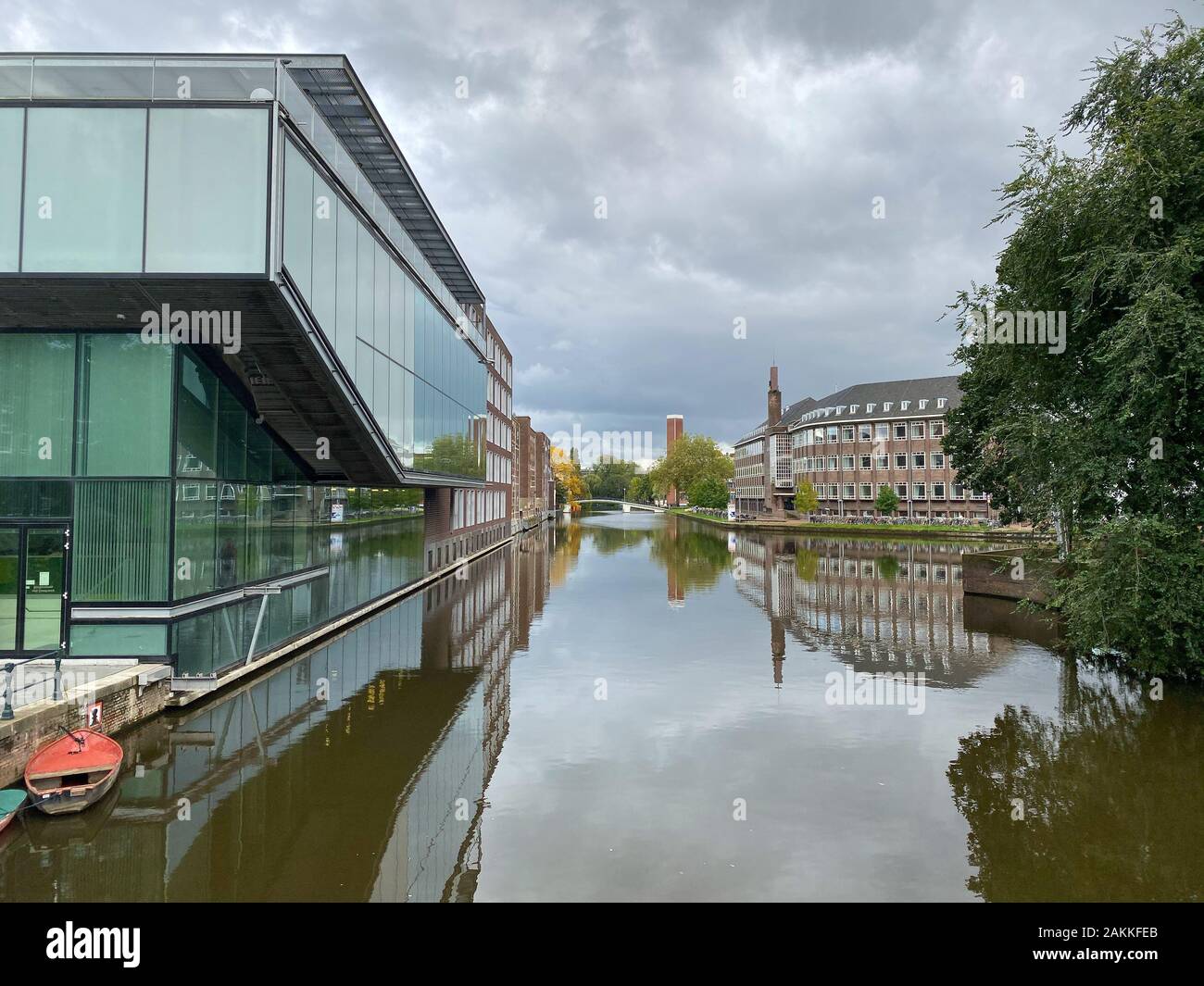 Amsterdam, Niederlande - Oktober 2,2019: Die Universität von Amsterdam ist eine öffentliche Universität. Sie ist eine von zwei grossen, öffentlich finanzierte Forschung universi Stockfoto