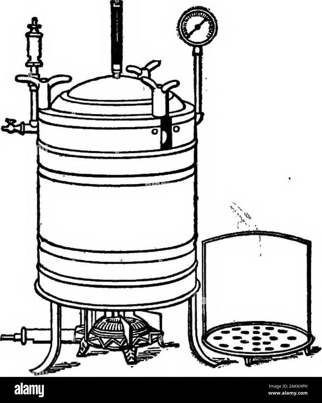 Praktische Molkerei Bakteriologie, für die der Einsatz von Schülern und Studenten, Milchmänner vorbereitet, und alle in die Probleme der Beziehung von Milch zur öffentlichen Gesundheit interessiert sind. 19 C.C. n 4 c.c. Abb. 75-FLÄSCHCHEN FÜR MILCH VERDÜNNUNG über S lbs zu steigen, oder die Gelatine sich weigern, Sub zu härten anschließend. Der erfolgreiche Einsatz der autoclav für sterilizinggelatin erfordert beträchtliche Erfahrung.) h. Schütteln Sie die Milch getestet werden, sehr energisch, um toinsure Homogenität, und, mit einer sterilen Pipette entfernen Sie eine C.c. Biseine der Fläschchen Holding 9 C.c. von Wasser. Schütteln und mit neuem Pipette Transfer eine Kopie an eine zweite Wasser Stockfoto