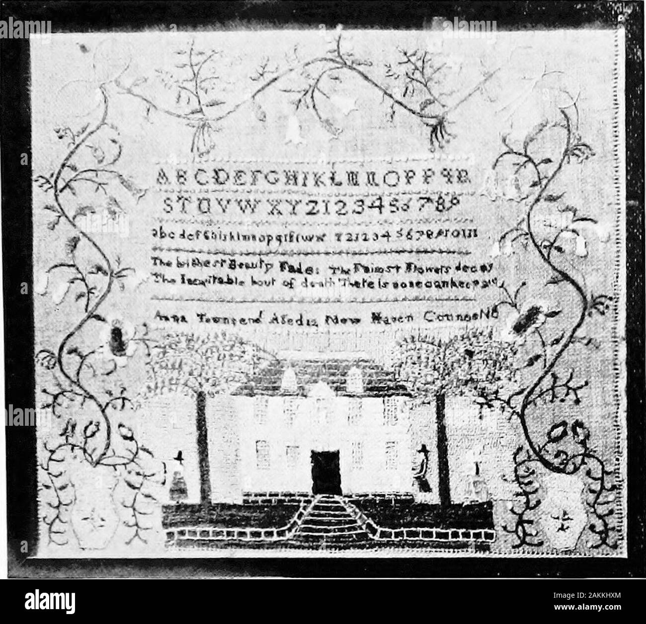 Das praktische Buch der frühen amerikanischen Kunst und Kunsthandwerk. Als ehemaliger, da persönliche und householdlinen hatte passend mit initialsand Zahlen gekennzeichnet werden. Der Brunnen des Englischen Tradition, woher camethe sofortige Inspiration und Vorbild für earlyAmerican needlecraft, ist in sich selbst von singulären Interesse. So früh wie Tudor, gestickte Bilder wereexecuted, tat sich zunächst in die Emulation der Tapisserie, Undim Stuart Zeitraum sie in considerablenumber und mit einer gewissen Sorte, die kapitalanlageerträge fügt erschienen - deutlich zulegen die Faszination ihrer Studie. Diese tapestrypictures, in der Stockfoto