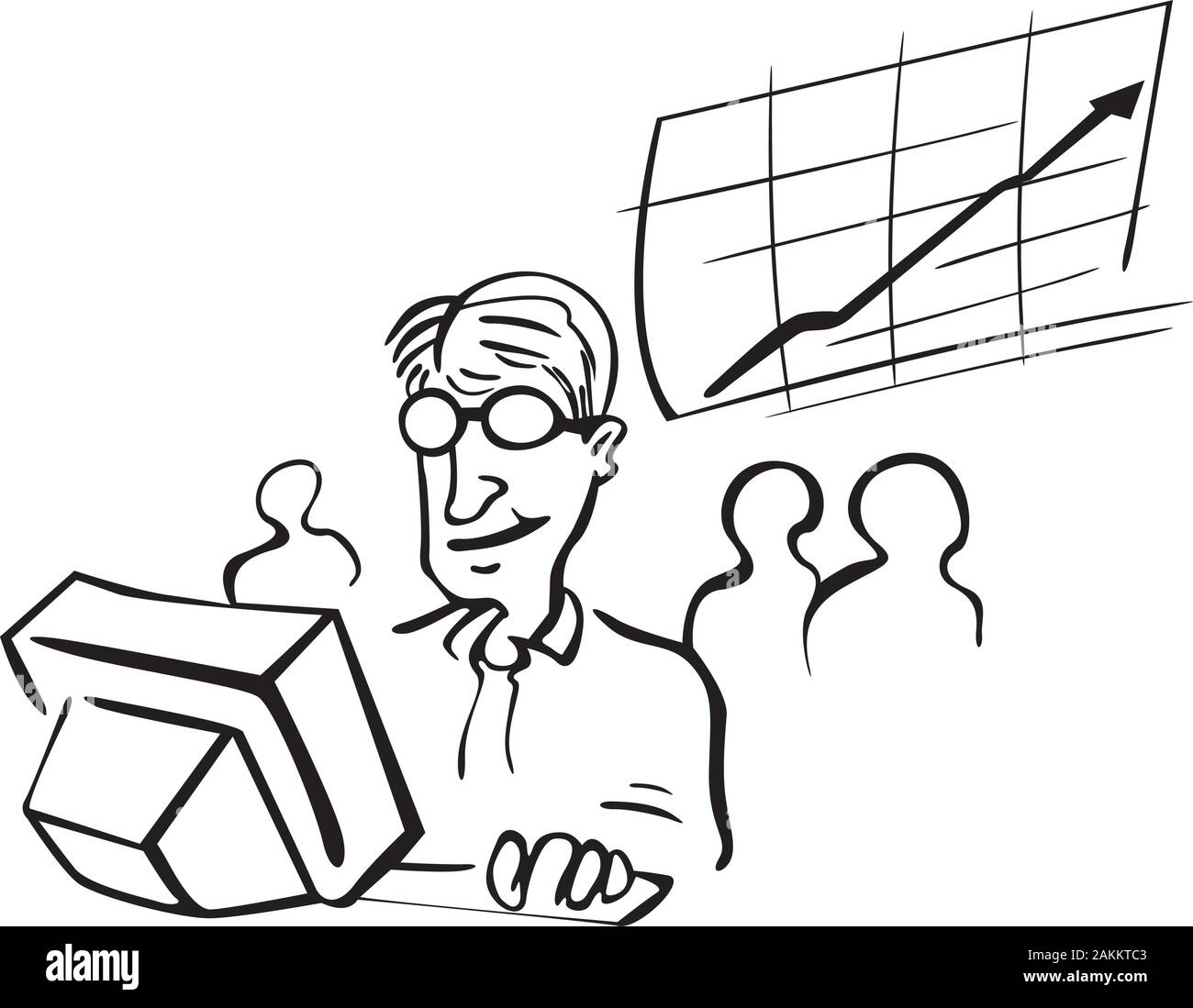 Alles gute zum Broker Stock Vektor