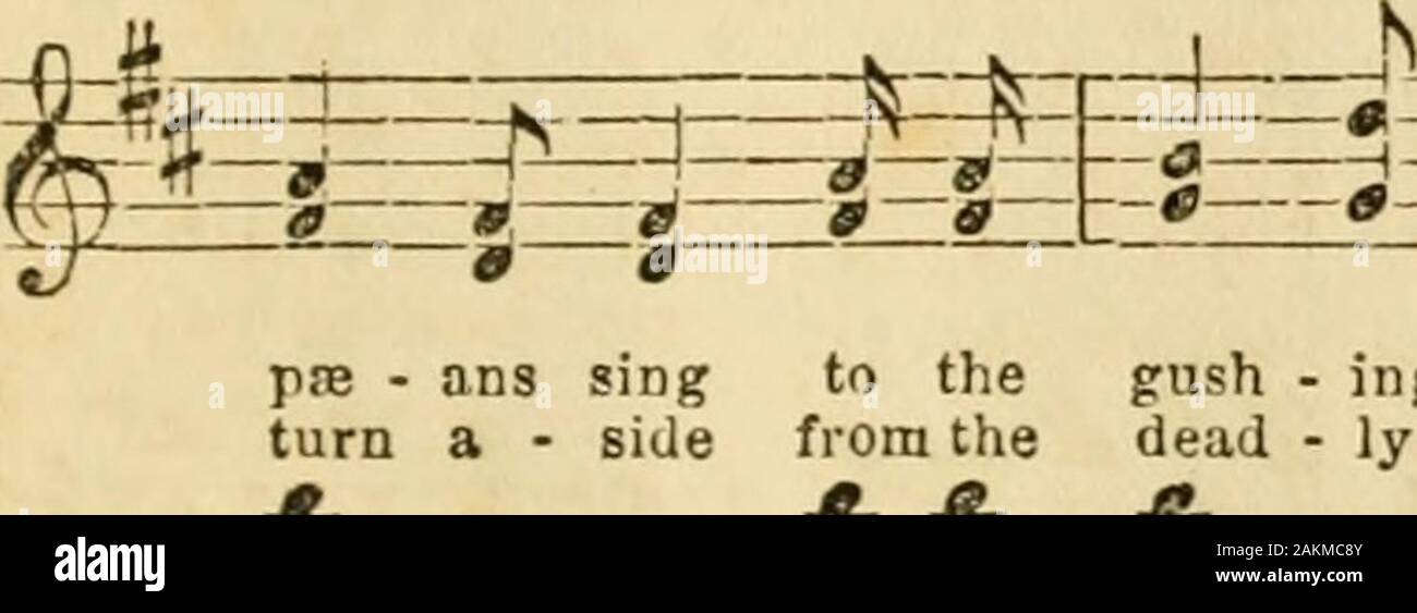 Band der Hoffnung Melodien: Angepasst an Band der Hoffnung, Kadett; und andere temperance treffen; in zwei Teile. . - Fcg - 1 r-ff-- P - = F • EfEEbzJ 1 Wach auf! Entstehen! Für Alkohol seine Arbeit tut: Oh, liebe Genossinnen und Genossen, ein und alle, Mans Feind verfolgen. Unsere Band der Hoffnung wird dünn seine Reihen, gut sein Zentrum Kraft, seine Flanken drehen, bejubelt von Ehefrauen und Kinder Danke für was taten. 3 Und sein Tun - doch theres Zeit vor dem Ruin zu retten, von wehe Schild, und Wünschen und Kriminalität, die wir tun müssen, unser Glaube stark ist, unsere Sache ist gerecht, in Gott und temprance ist unser Vertrauen, Wir werden unsere Rüstung Rust lassen; und Stockfoto