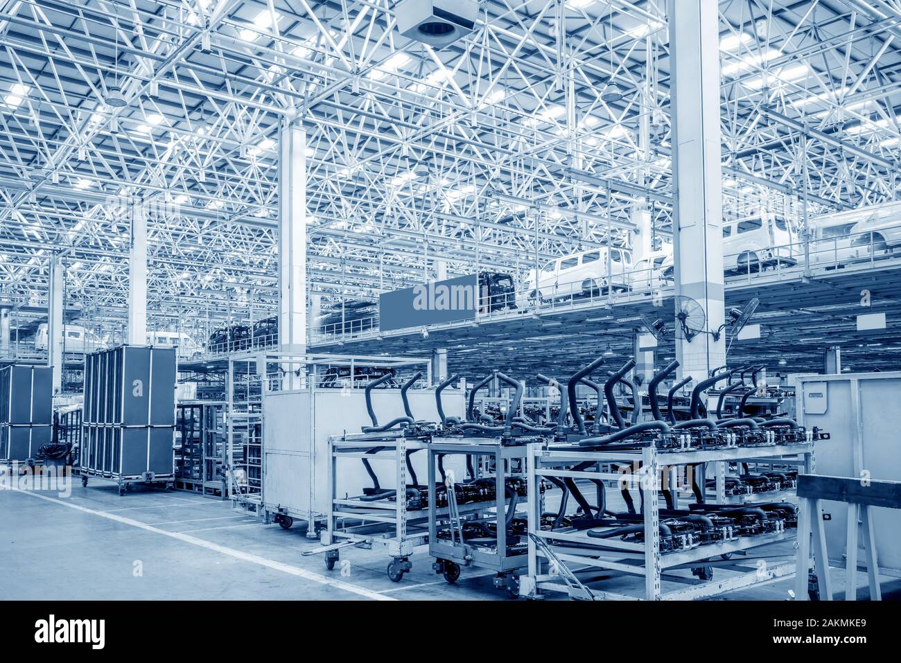 Fertigungsstraße der Automobilindustrie Produktion Werkstatt Stockfoto